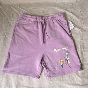 Light Purple Rick and Morty Shorts